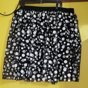 NEW Black and White Tulle Skirt